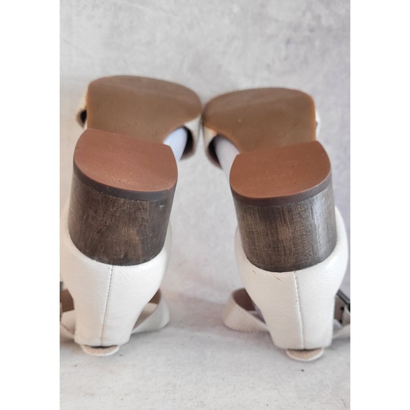 Splendid leather ankle straps white sandals size 8 - Picture 5 of 7